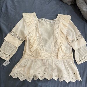 Ulla Johnson silk lace blouse